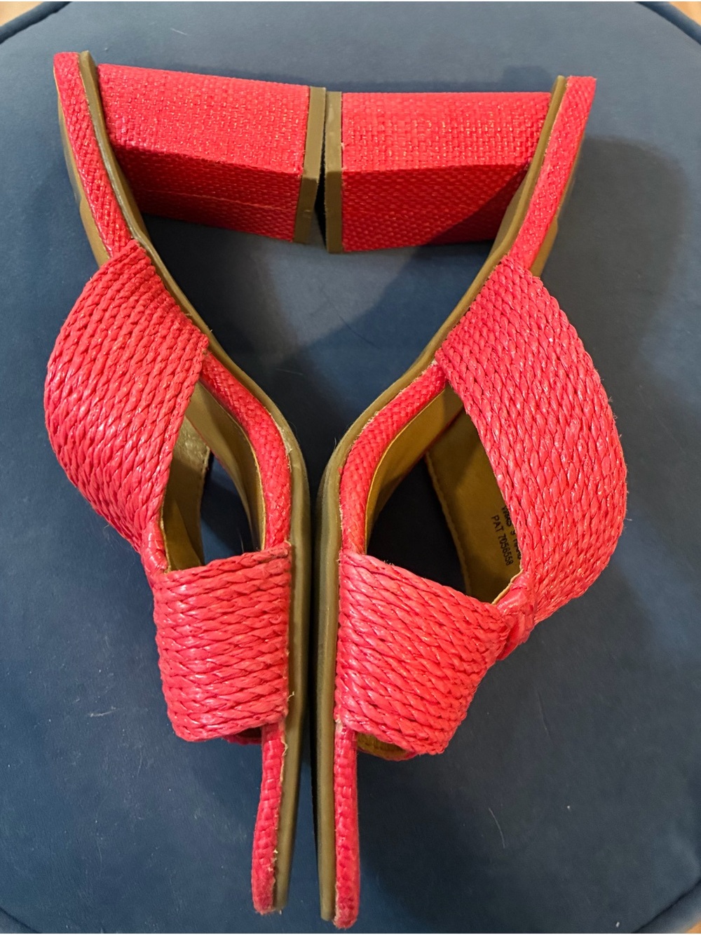 Dolce Vita Hot Pink Braided Knot Slide Mules - Picture 3 of 5